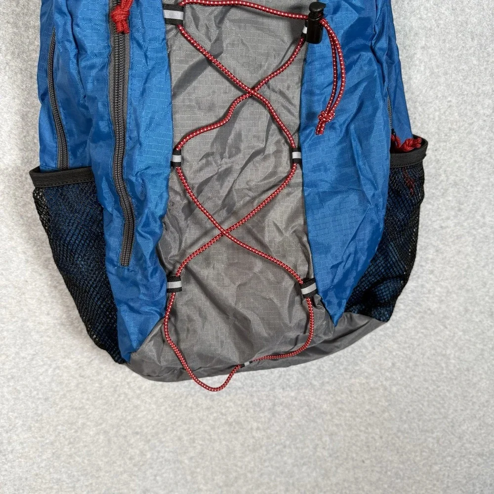 Eddie Bauer Packable Ruck Pack Polyester Utility Sport Backpack Blue Gray 20L